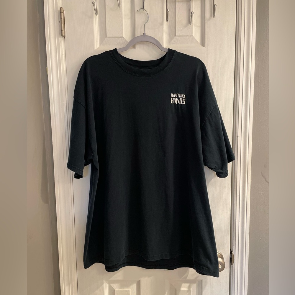 Y2K Daytona Beach Bike Week 2005 Black T-Shirt Size XXL.
